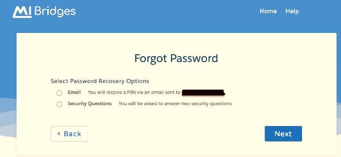 MI-Bridges-Forgot Password